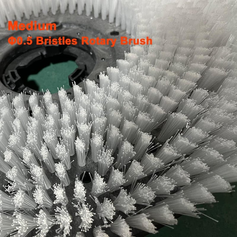 eLifecenter Universal 1 Piece 21 Inch Diameter Rotary Scrub Brush fit for Commercial Floor Scrubber Machine-Medium Brush(508mm) White - Image 4